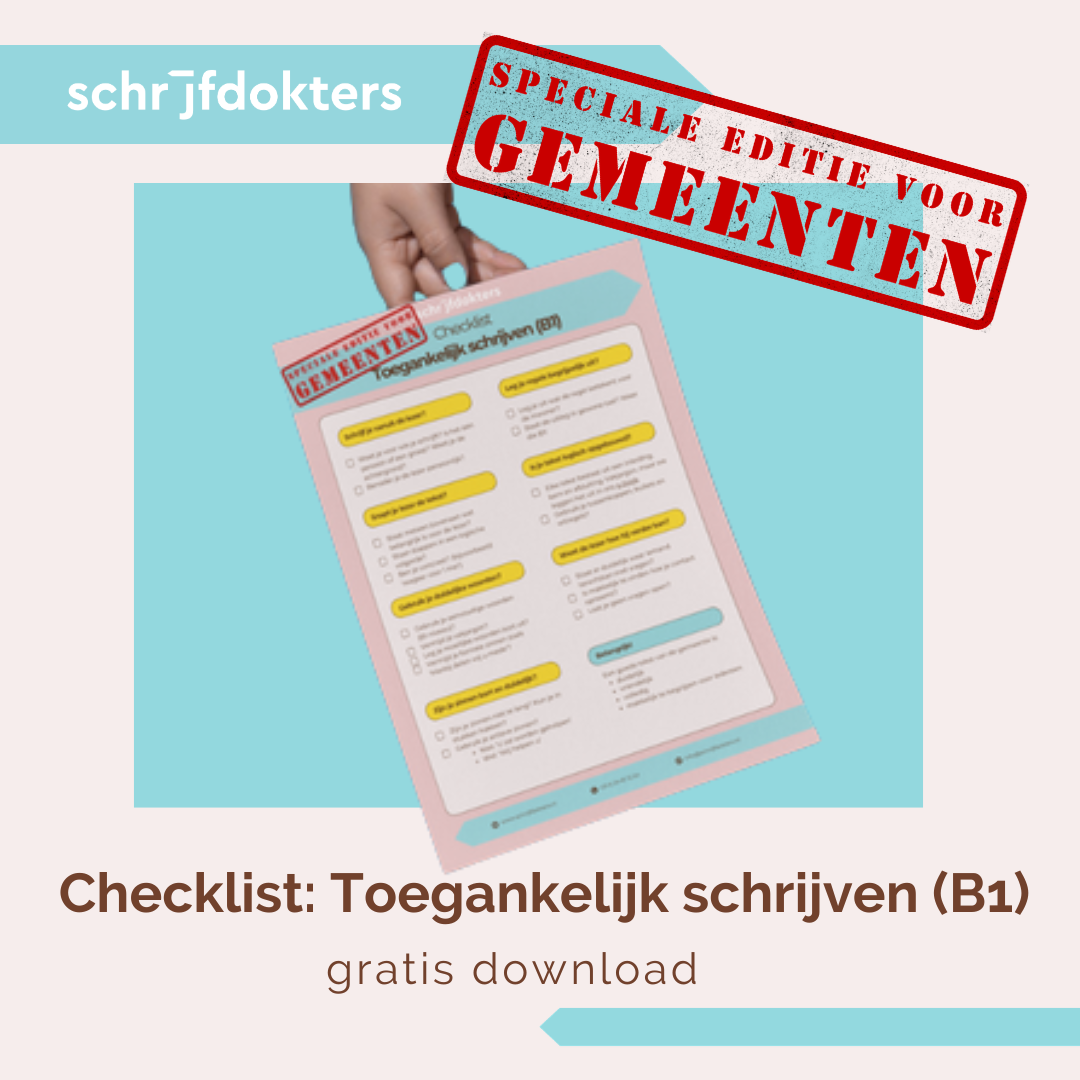 Checklist: Toegankelijk schrijven voor gemeenten