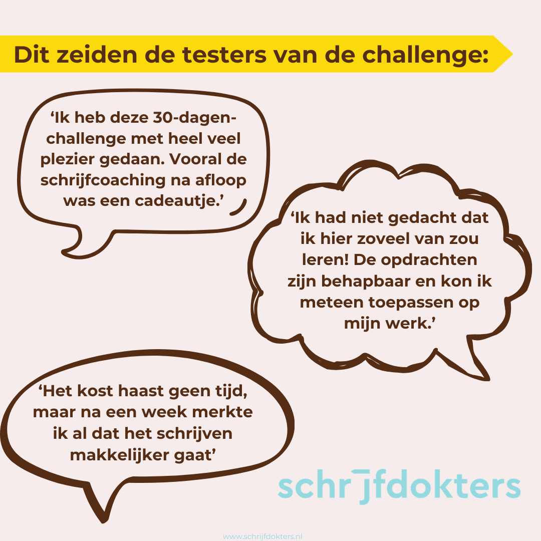 30-dagen-challenge: Schrijf beter in 10 minuten per dag.