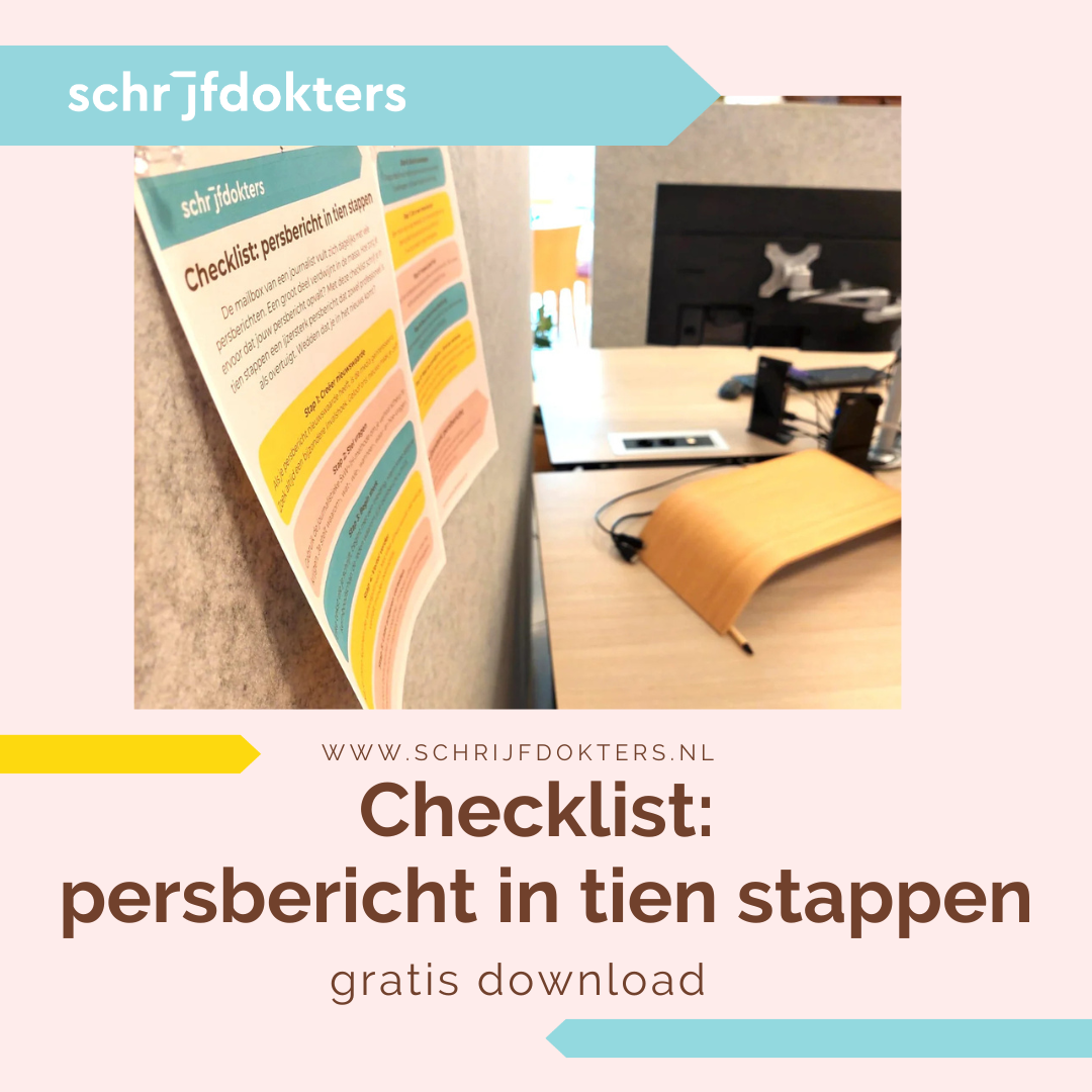 Checklist voor een ijzersterk persbericht