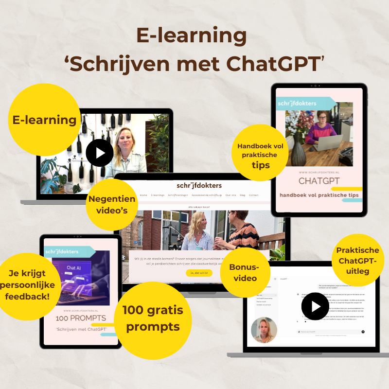E-learning: 'Schrijven met ChatGPT'